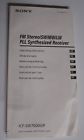 Icf-sw7600gr Icfsw7600gr Sony Original Operating Manual