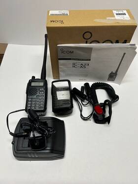 4948269 Icom Ic-a23 Vhf Air Band Nav/com Transceiver Handheld Radio With Accessories