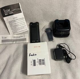 Bp-222n Icom Bc-147 Used Ham Radio Bc-147a Battery And Charger Clip Bc-146