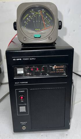 Ic-3ps Icom Ic-20l Linear Amplifier Ac Power Supply Tested Works Good