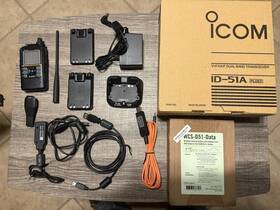 Ic-id-51a-p2-blk Icom Id-51a Plus 2 With Extra Battery And Rt Systems Software Cable