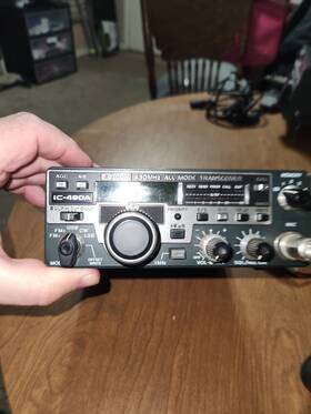 Ic-490a Icom Ic490a 440 Mhz All Mode Transceiver Ham Radio Tested Working