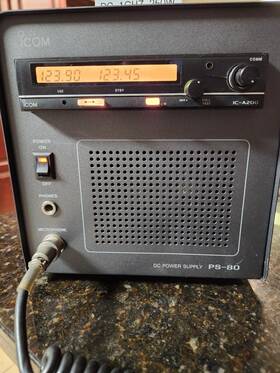 Ps-80 Icom Air Band Power Supply For A200 A210 A220