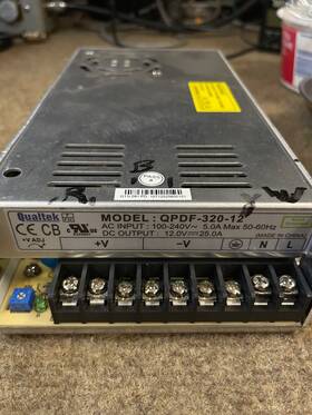 Qpdf-320-12 Icom Qualtek 25 Amp Power Supply