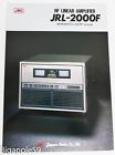 Jrl-2000f Japan Radio Company Jrc Linear Amplifier