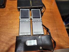 Kensington Wt-100 Pair 1965 10 Transistor Citizen Band Model Transceiver Cases