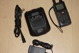 Th-d74a Kenwood Th-74a 144/220/40 Mhz Transceiver With Ksc -25 Desk Charger