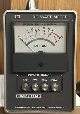 Rw-151d Kuranishi Termination Type Power Meter 1.9-500mhz 50