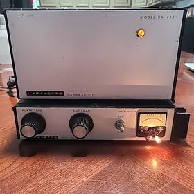 Lafayette Ha260 Vintage Ham Radio Ha-250a Mobil 2m Linear Amplifier/ha-255 Power Box