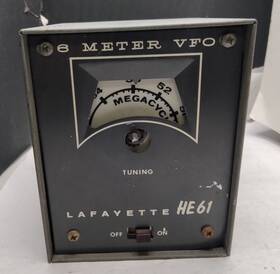 He-61 Lafayette Vintage Ham Radio Amateur 6 Meter Band Vacuum Tube Vfo As-is