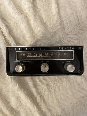 Pb-150 Lafayette Rare Vintage Low Band Fm Communications Receiver 150-180mhz
