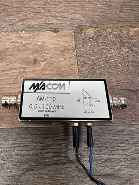 Am-110 Macom Amplifier 0.5-100 Mhz 30db