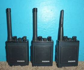 Gsx-3410s Maxon 3 Vhf Transceivers 4 Channels Good Condition