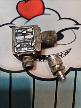 80-zh1 Measurements 50 Ohm 2 1 Pad N Male To Uhf Female