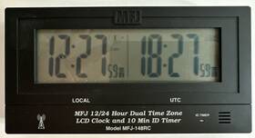 Mfj148rc Mfj 148 Rc Radio Controlled 12/24 Dual Clock