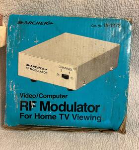 15-1273 Micronta Vintage Used Video Computer Rf Modulator Archer For Home Tv Viewing