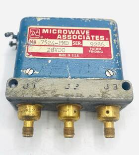 Microwave Associates 7524-pbk Vintage Nos 7524-pmd Coaxial Switch With Bnc Connectors X7