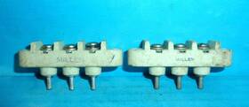 37303 Millen 2 Porcelain Barrier Terminals 3 Position