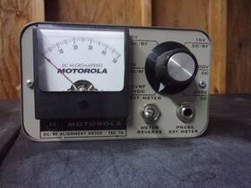 Tek-7a Motorola Tek-30 Vintage Dc/rf Alignment Meter Without Probe Untested Parts