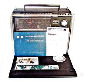 Rf-5000a National Fr-5000a Vintage Panasonic 11 Band Short Wave Radio Japan With Manuals