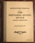 Nc-57b National Radio Receiver Instruction