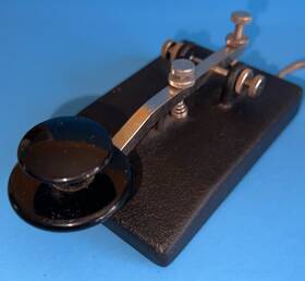 330-001 Nye Viking Master Key Radio Telegraph Morse Code With Cable