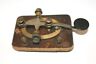 Ooollddd Hf Interesting Bunnell Brass Base Straight Key Half Of