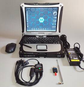 Cf-19z3p0k7m Panasonic Toughbook Cf-19 Mk8 Ham Radio Triple Boot Laptop With Sdr 256gb Ssd And Db-9 Serial