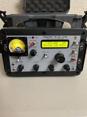 Tr45-l Penntek Tr-45l Qrp Cw Transceiver With Built In Tuner And Battery Morse Code
