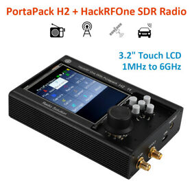 Wu0595-77 Portapack H2 Hackrfone Sdr Radio With Havoc Firmware Gps 3.2inch Touch Lcd Metal Case