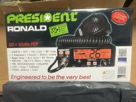 President 993282368138 Ronald Amateur 10 Meter Radio 7 Color Am/fm Brand New