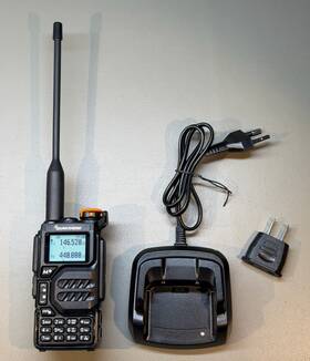 Uv-k5 Quansheng Vhf/uhf Ham Radio Handheld With Egzumer Firmware 0.22 Installed
