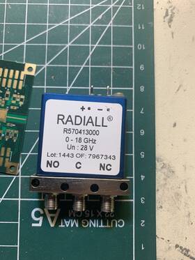 Rs570413000 Radiall This Is For One Fail-safe Spdt Sma Relay Tested Dc-24.5ghz .15db Loss