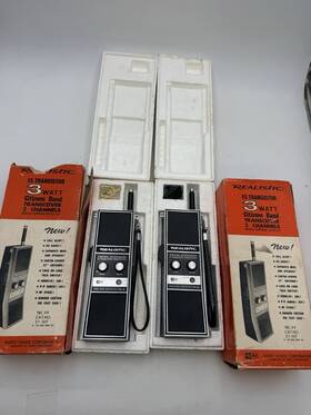 Trc-99 Realistic 2 Vtg Citizen Band Transceiver Cb Radios 3 Watt 15 Transistor