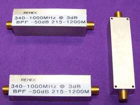 304109-001 Remec One Very Nice Bpf 3db 340 To 1000mhz. -50db At 215m And 1200mhz 0.5db Loss