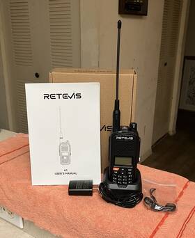 Ip67 Retevis 631976660471 A1 5w Gps Waterproof Analog Vhf/uhf Handheld Ham Radio