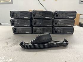 Rpm-050-n Ritron Lot Of 9 Programmable Fm Mobile Transceiver Radio Parts Only