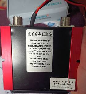 Kl-164 Rm Italy Kl 164 Vhf Linear Amplifier 140-150mhz Ssb Fm Black Red Two-tone