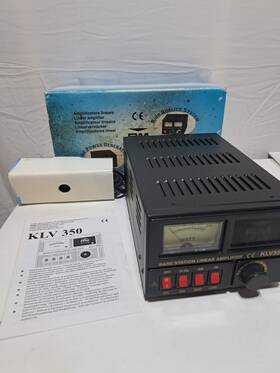 Klv-350 Rm Kvl350 Italy Base Station Linear Amplifier Manual Box Powers On