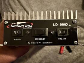 Ld1000xl Rocketbox 1000xl Am/cw Only 10-12- Meters With Cooling Fans Including Tested