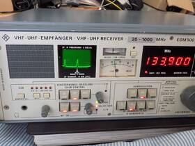 Esm500a Rohde & Schwartz And Vhf Uhf Receiver 20-100mhz