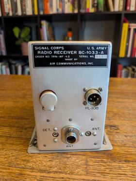 Bc-1033-a Signal Corps Vintage 1960 S Army Radio Tube Receiver For Restore Ham