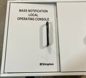 4003-9803 Simplex Grinnell Fire Alarm Communicator System Local Emergency Console Panel