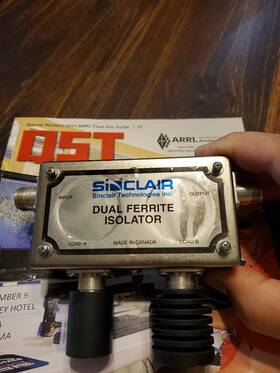14212a Sinclair Dual Ferrite Isolator 935.2375mhz