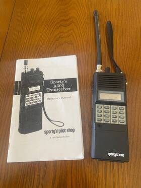 24332 Sporty S A300 Air Band Transceiver - Tested Works