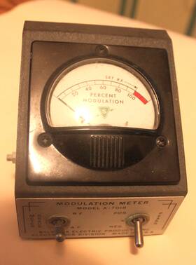 X-7018 Sylvania Am Transmitter Modulation Meter- Ham Radio