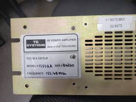 150-174 Te Systems 1552ra Rf Power Amp Model # Mhz