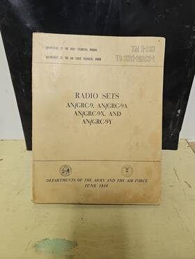 11-263 Tech Manual Tm For Grc-9 Radio Nice Condition