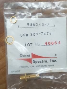 Teledyne 11800 Omni Spectra Co Subminature Rf Connectors Osm 209-7674