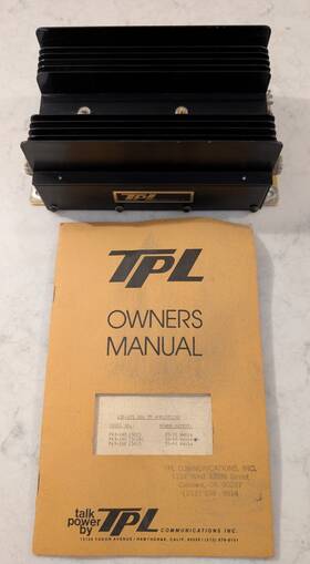 502b Tpl Model Fm Power Amplifier 30-40 Watts Output With Owners Manual As Is
